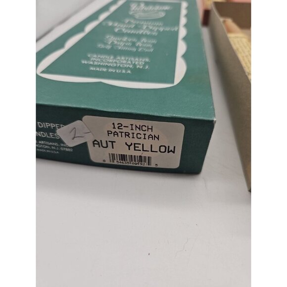 Patrician Taper Candles 12 Inch Bayberry Oarnge 17 Candles Total New - Picture 3 of 10